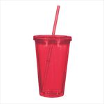 Translucent Red with Matching Straw